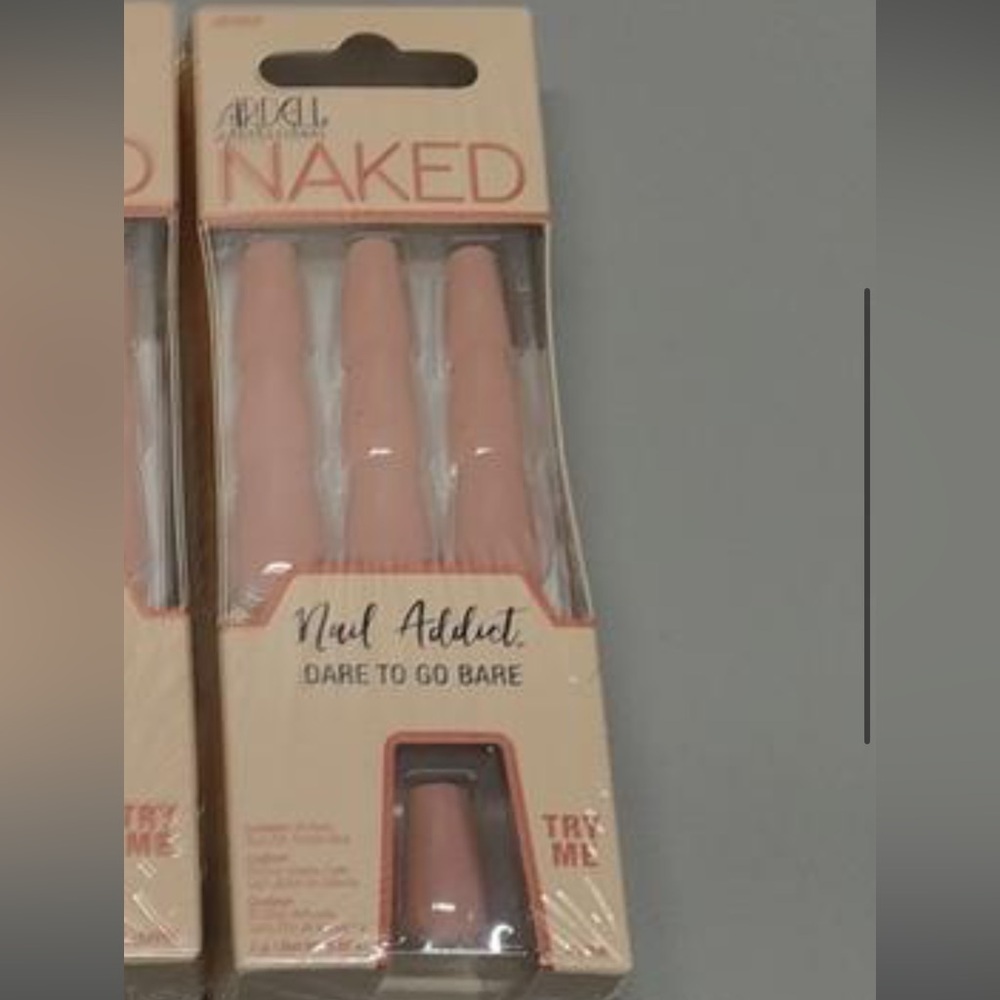 Ardell Nail Addict Naked Maven Press-On Nails Coffin‎ Shape New - Picture 7 of 7